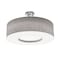 Afx Montclair 24in. LED Semi-Flush Mount, Satin Nickel Finish, Grey Shade MCF2432L5AJUD-GYSF - alternate 1